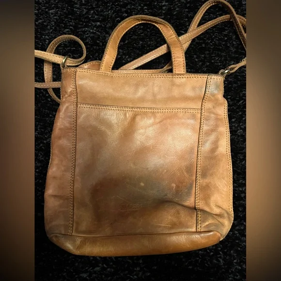 Margot Brown Leather Backpack with Vintage Appeal - Picture 1 of 1